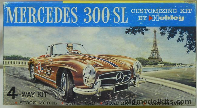 Hubley 1/24 1954 Mercedes-Benz 300SL Convertible Customizing Kit - Stock / Rally Car/  Road Racer / Custom, 152K-170 plastic model kit